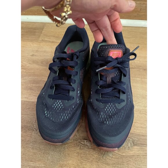 EUC Nike Air Max 2013 Women's Midnight Navy Sail Pink - Picture 3 of 10